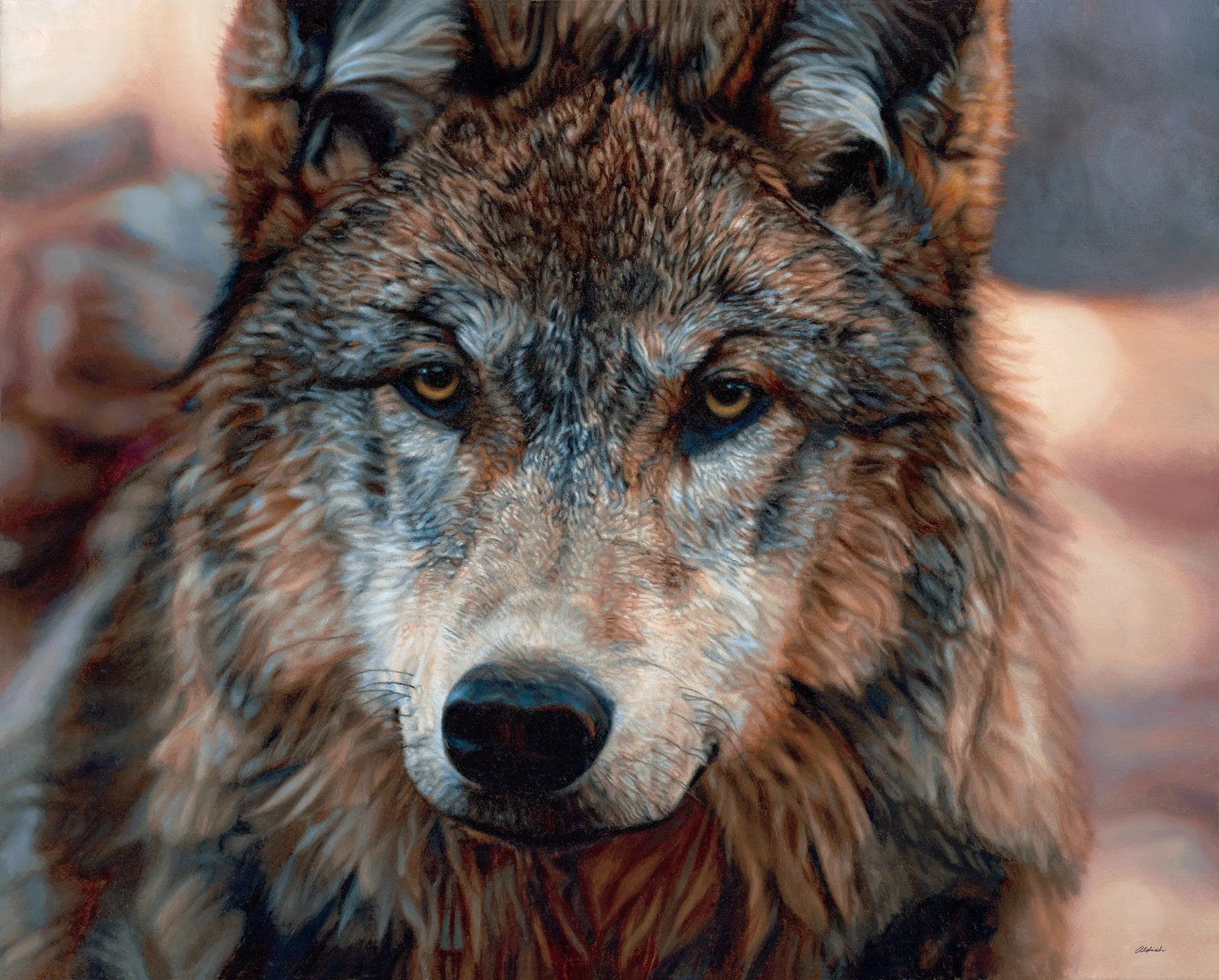 Northern Gaze - Wolf - John Aldrich