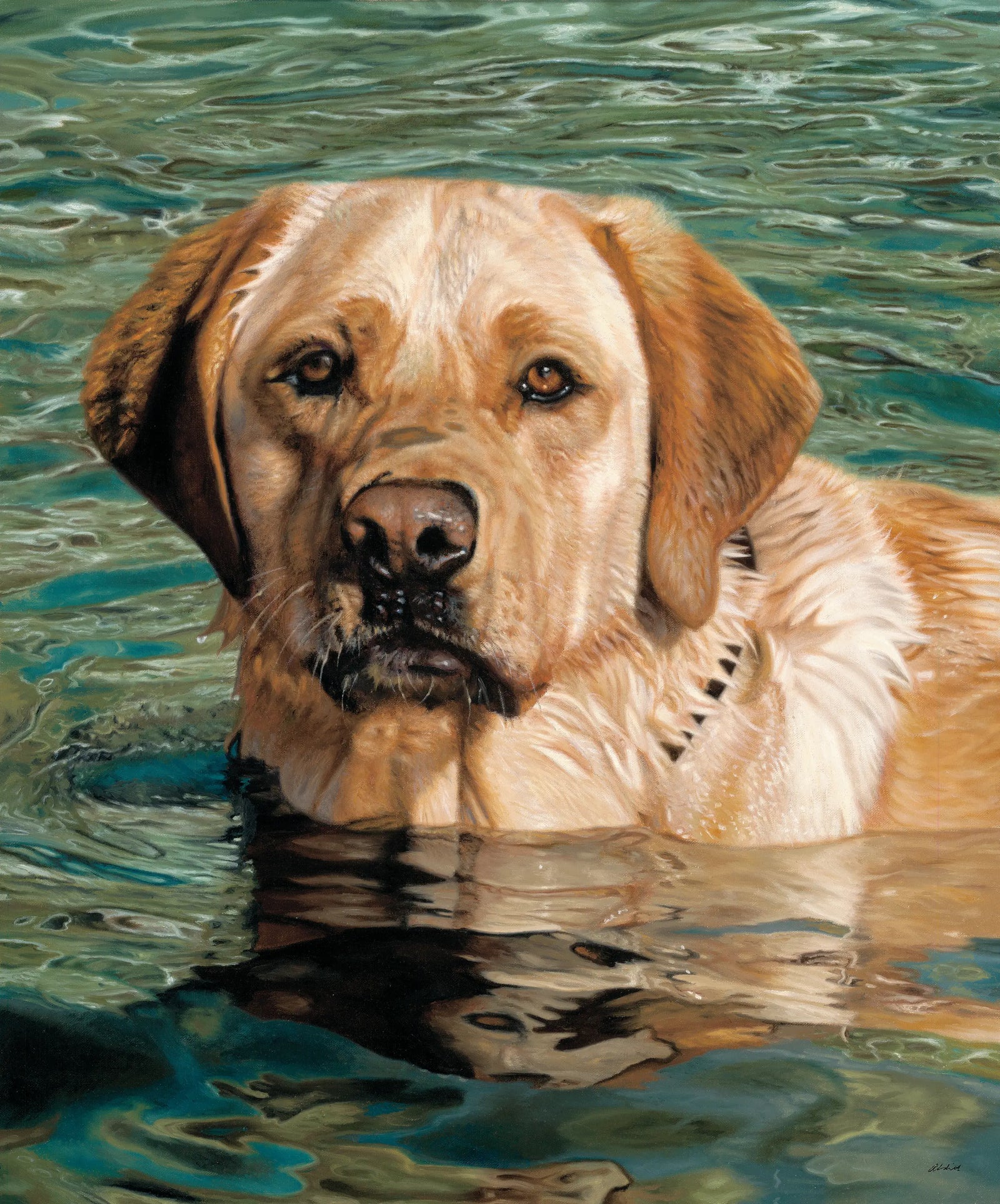 On the Job - Yellow Lab - John Aldrich