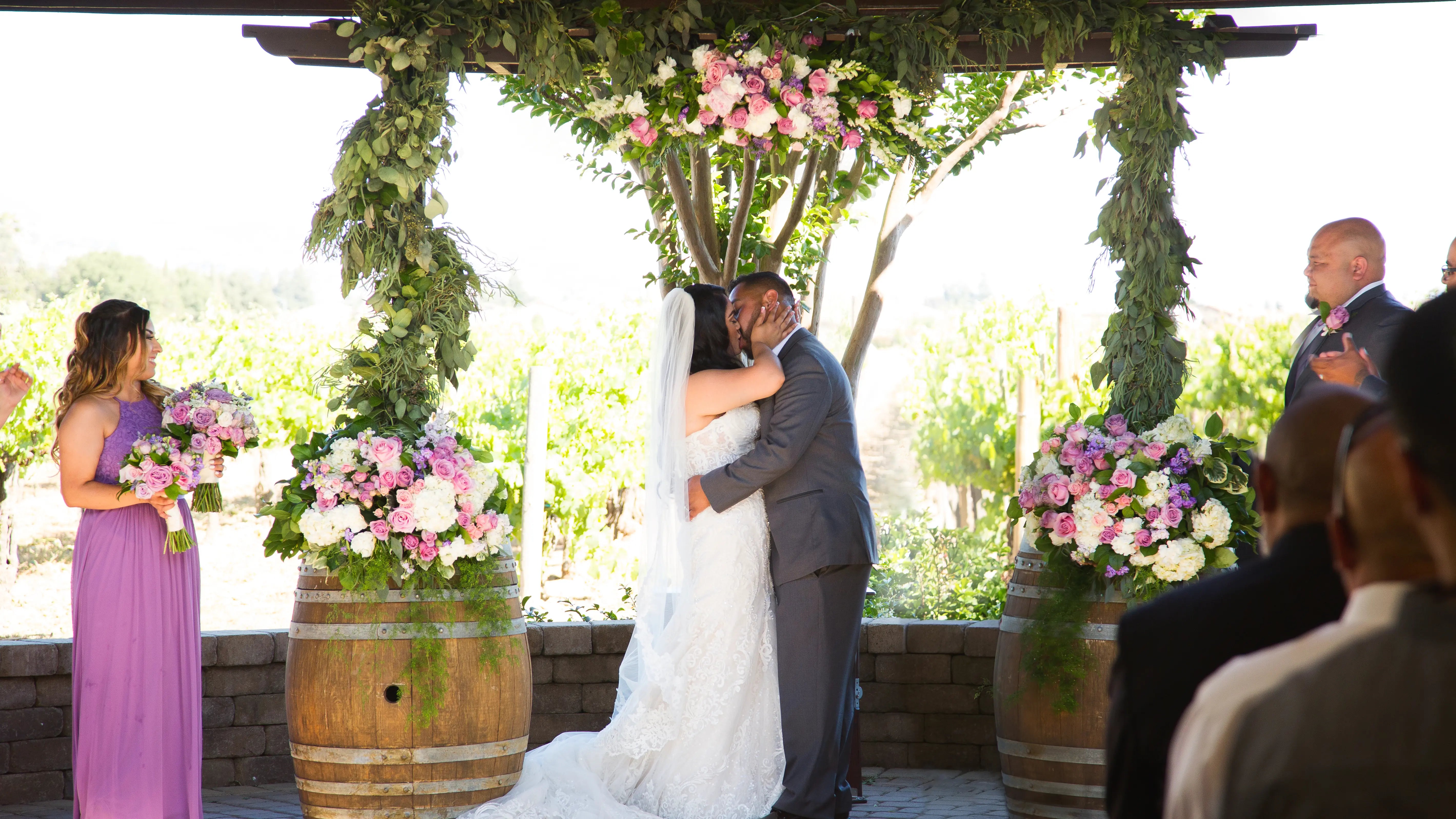 Before: original photo of wedding